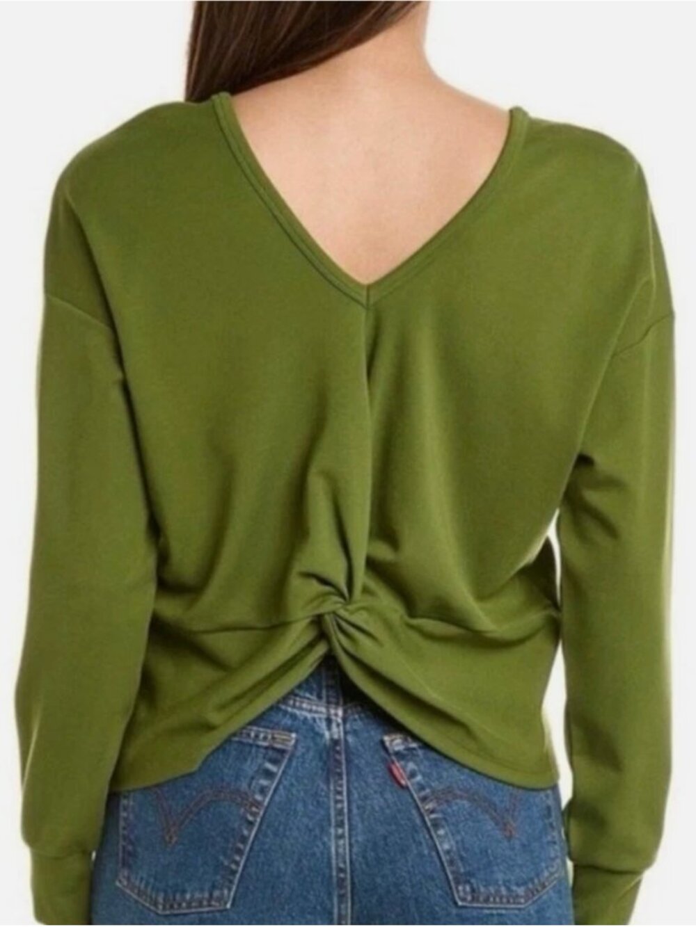 Cabi Turnaround Tee Avocado Green Size L